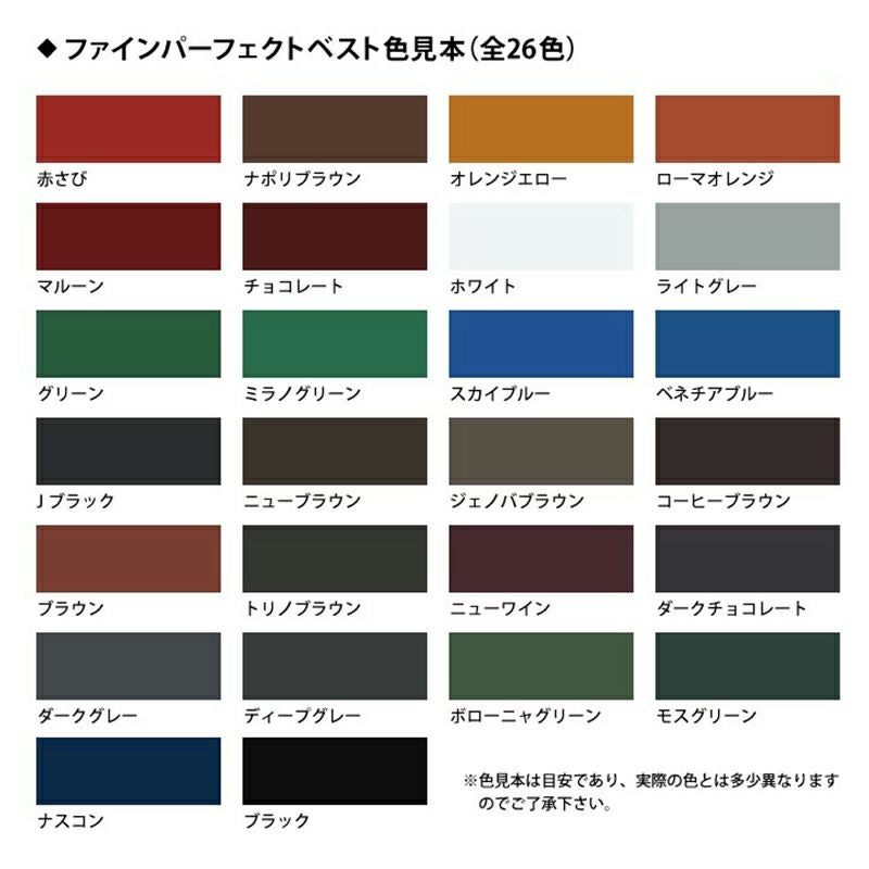 日本ペイント ファインパーフェクトベスト 標準色 14kgセット 高耐候 日本ペイント ファインパーフェクトベスト 標準色 14kgセット 高耐候